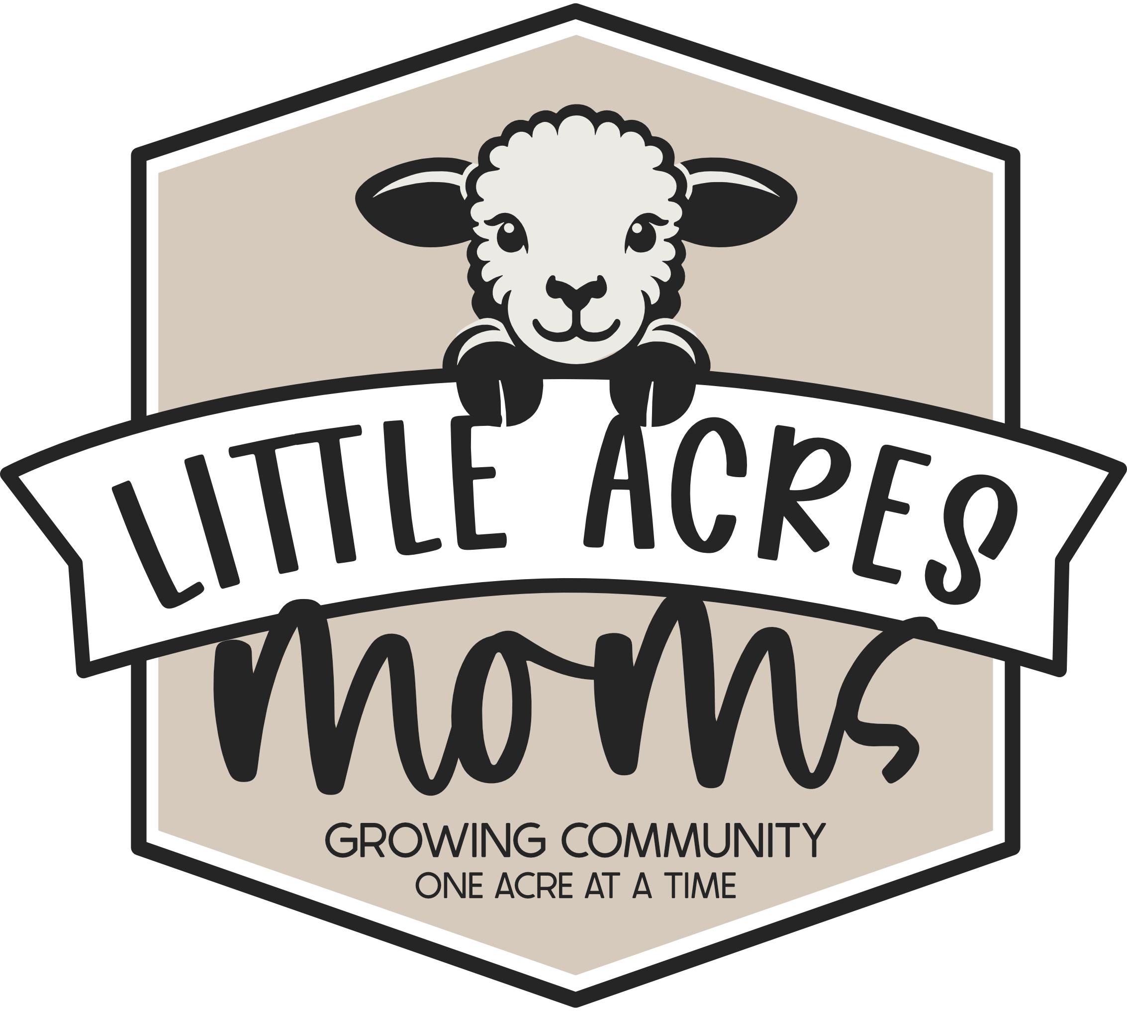 Logo with small lamb at top of the badge