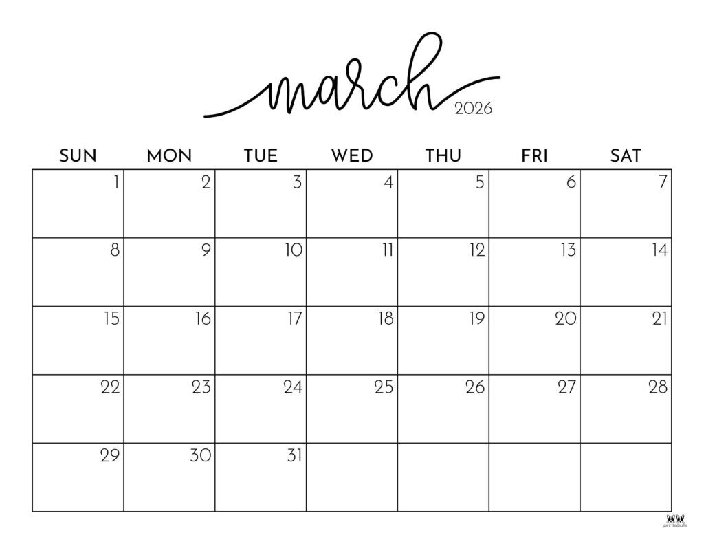 March 2026 Calendar
